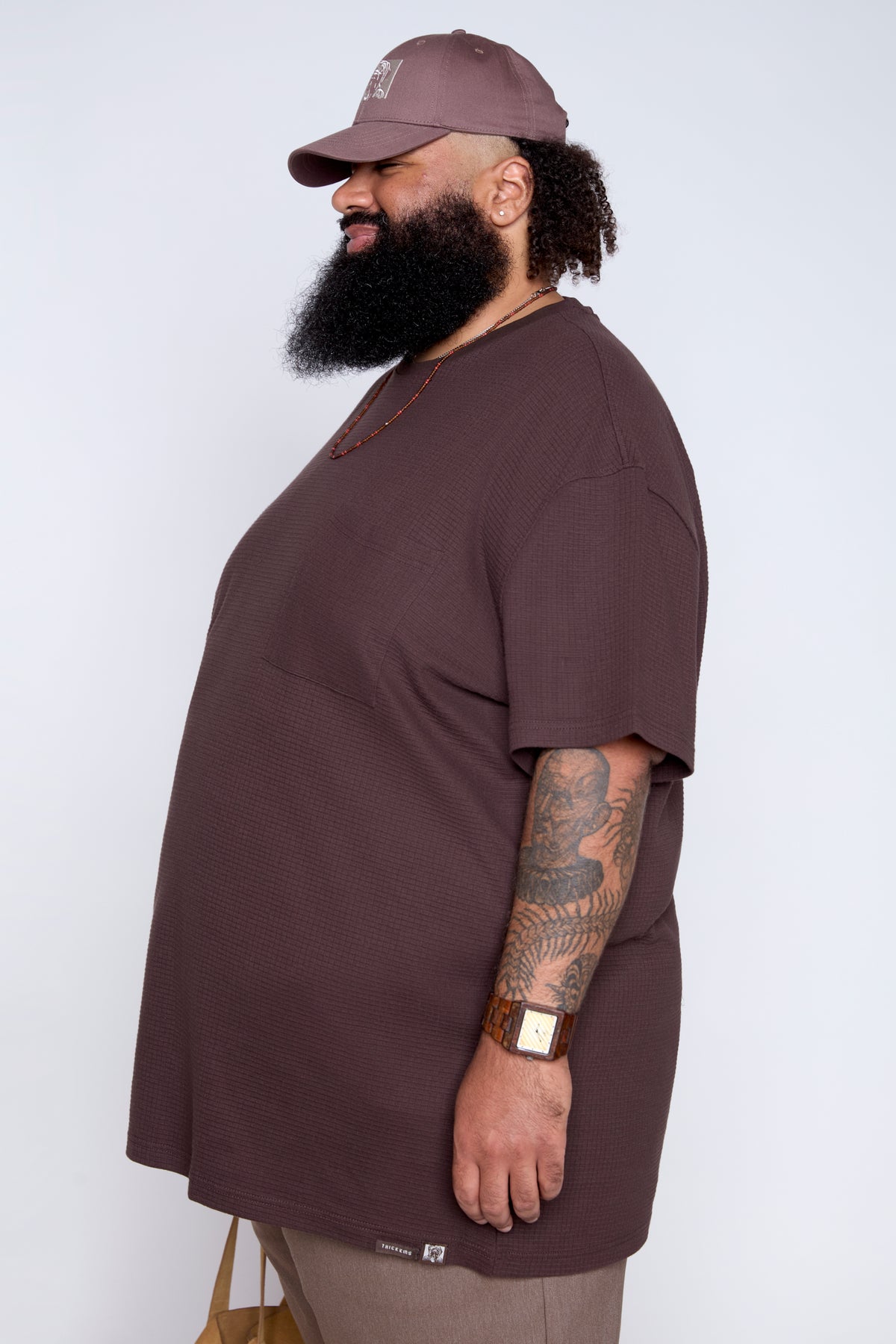 Textured Knit Pocket Tee