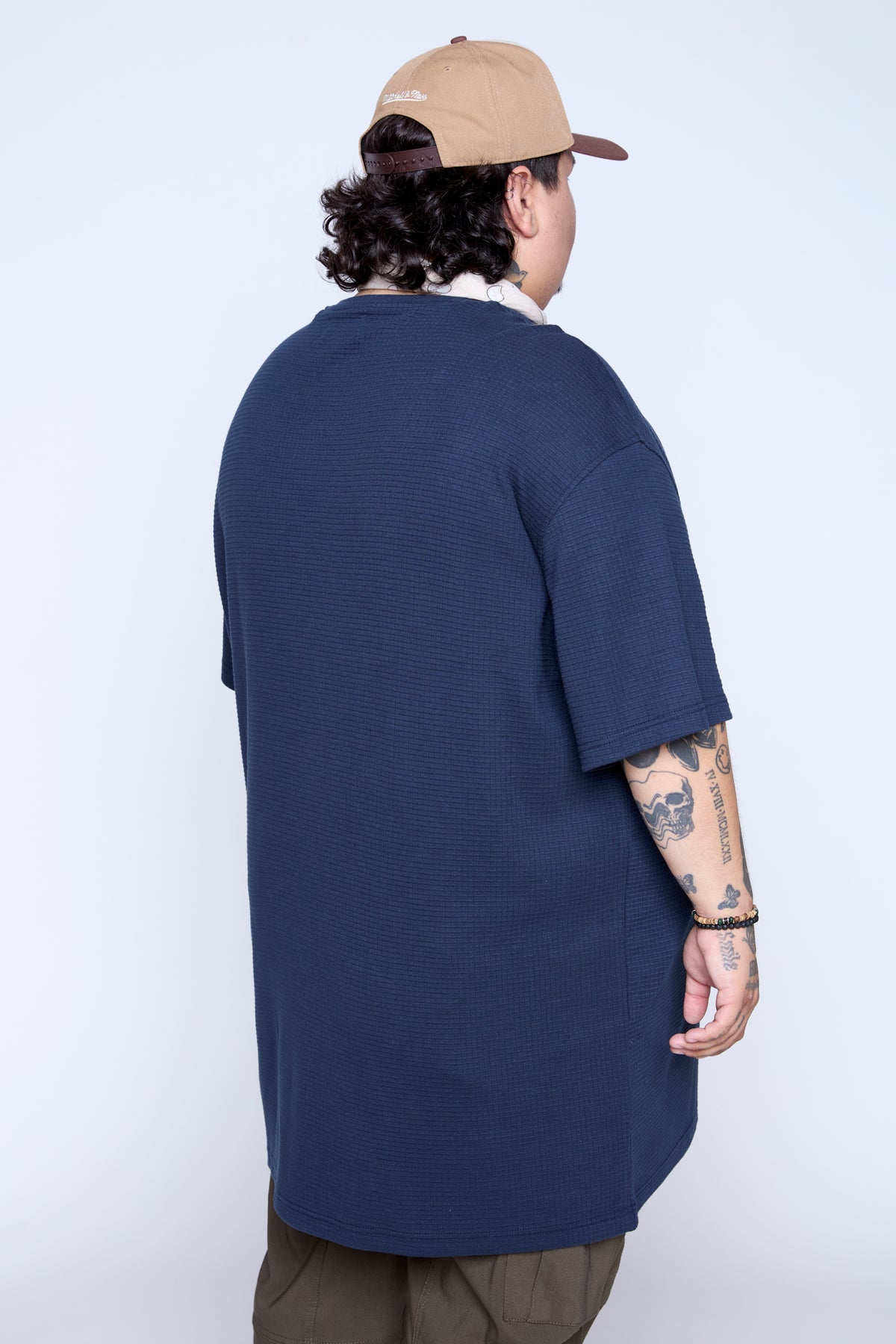 Textured Knit Pocket Tee