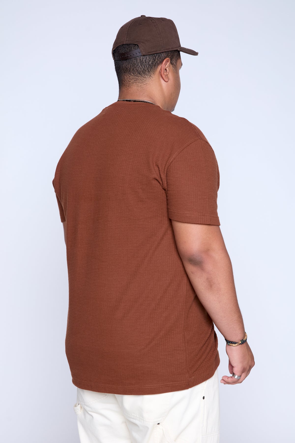 Textured Knit Pocket Tee