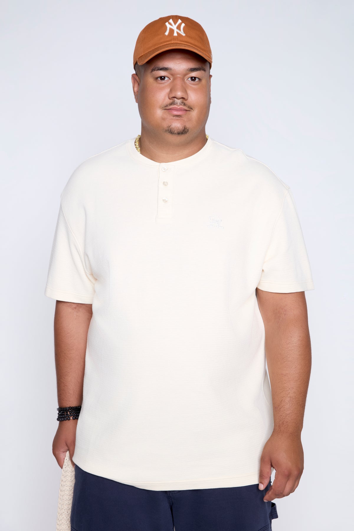 Heavyweight Textured Short Sleeve Henley