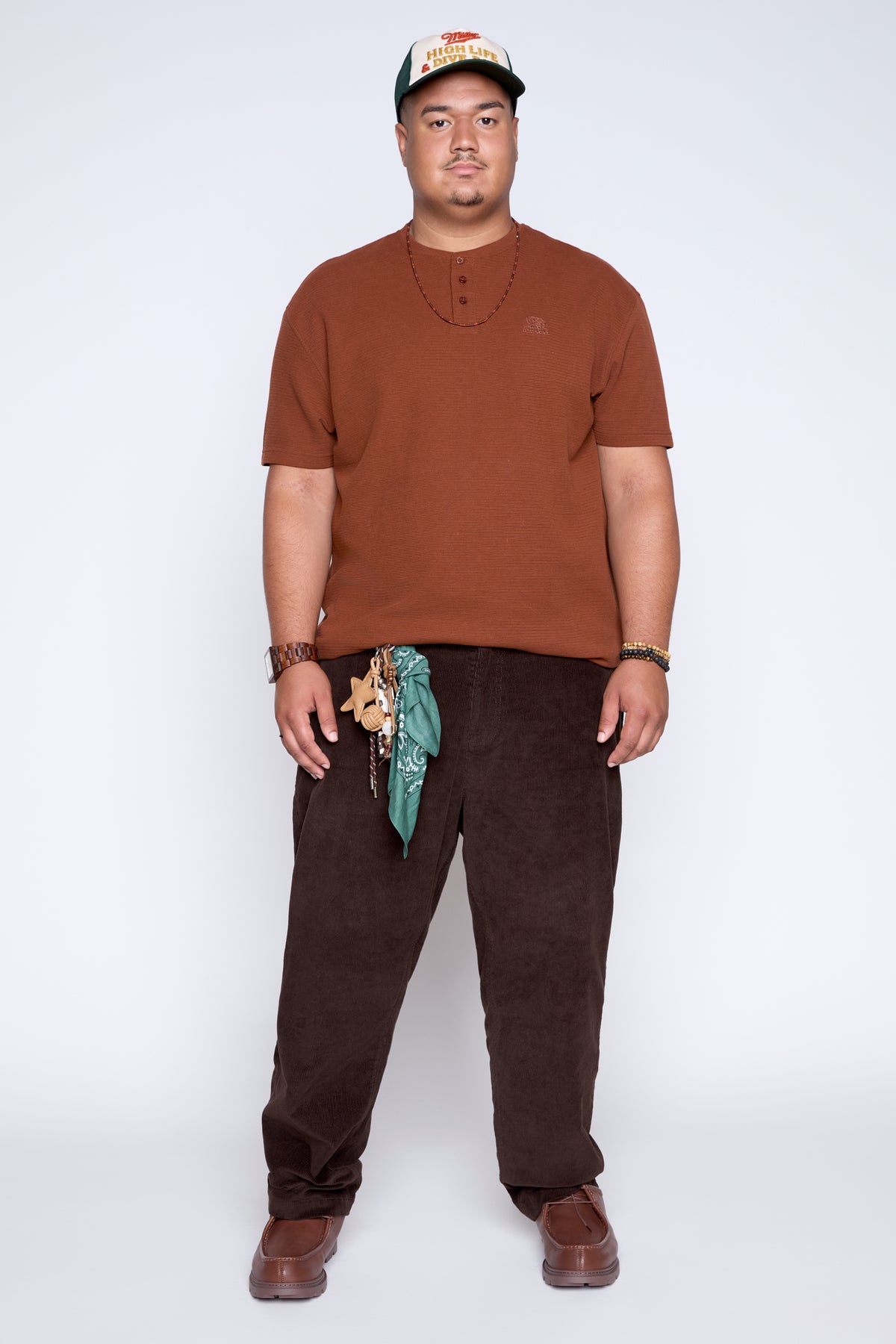 Heavyweight Textured Short Sleeve Henley