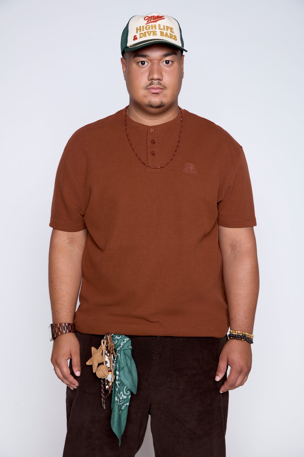 Heavyweight Textured Short Sleeve Henley