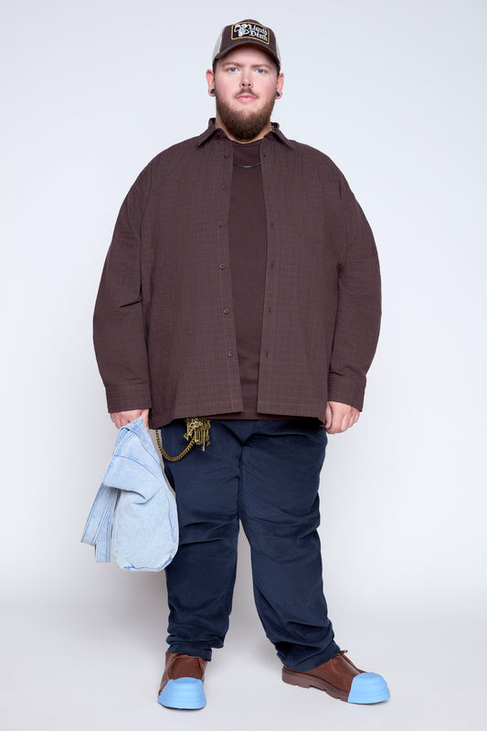 Plaid Seersucker Shirt