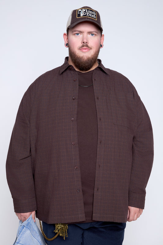 Plaid Seersucker Shirt