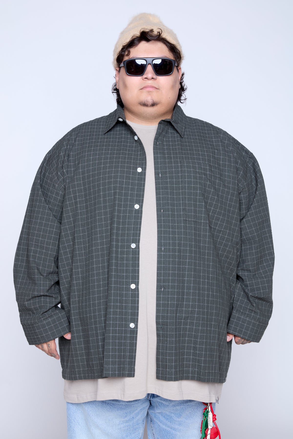 Plaid Seersucker Shirt