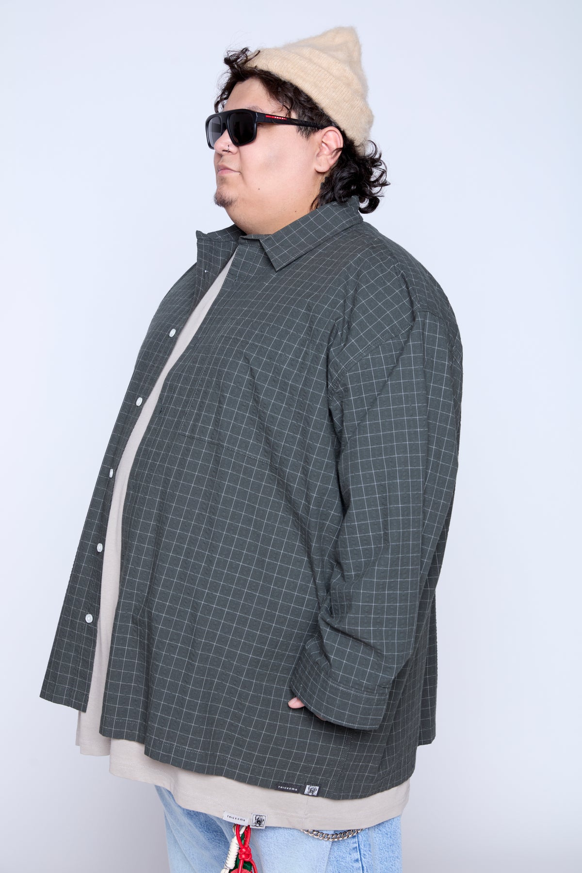 Plaid Seersucker Shirt