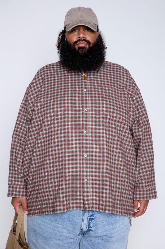 Brushed Flannel Plaid Shirt