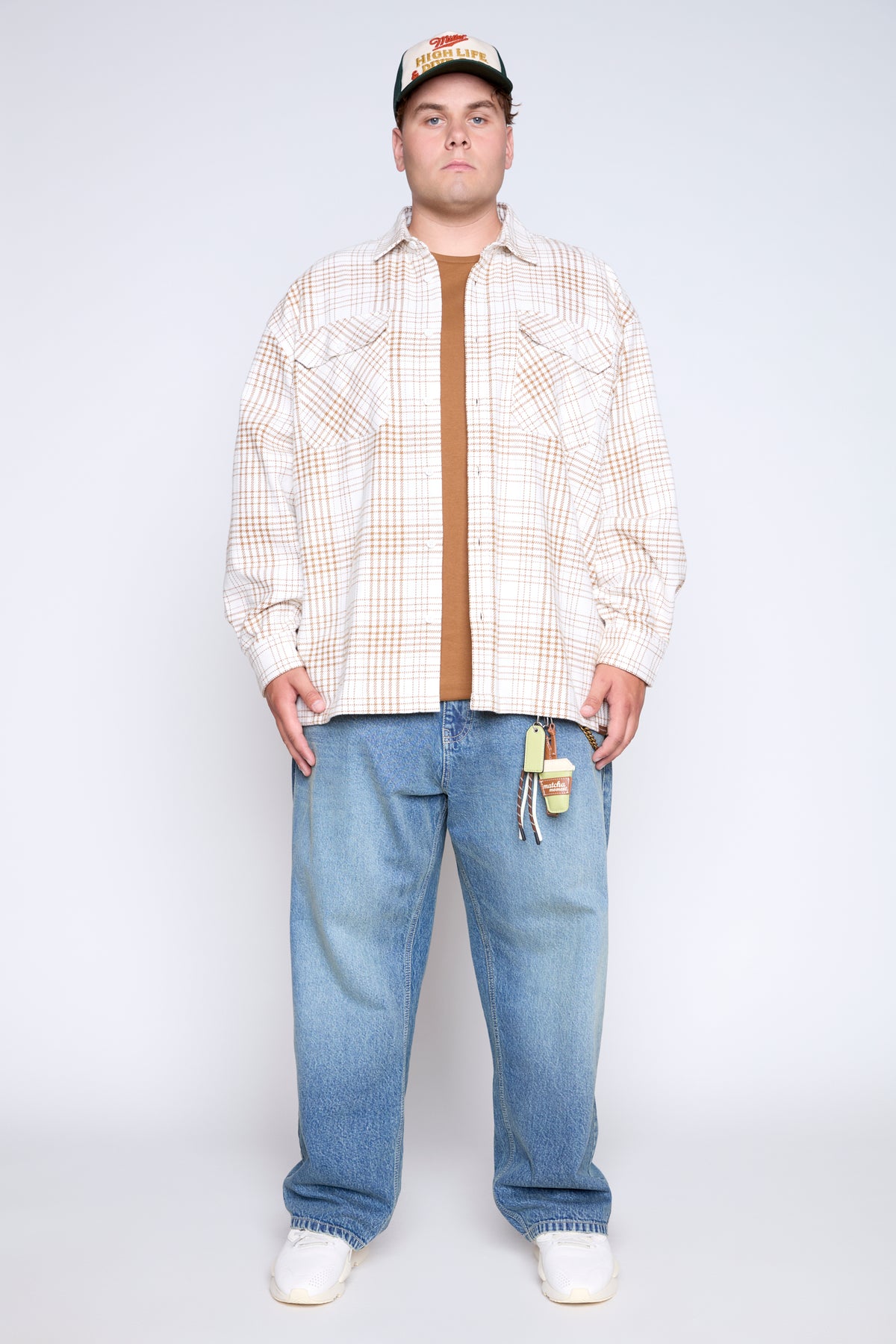 Twill Plaid Overshirt