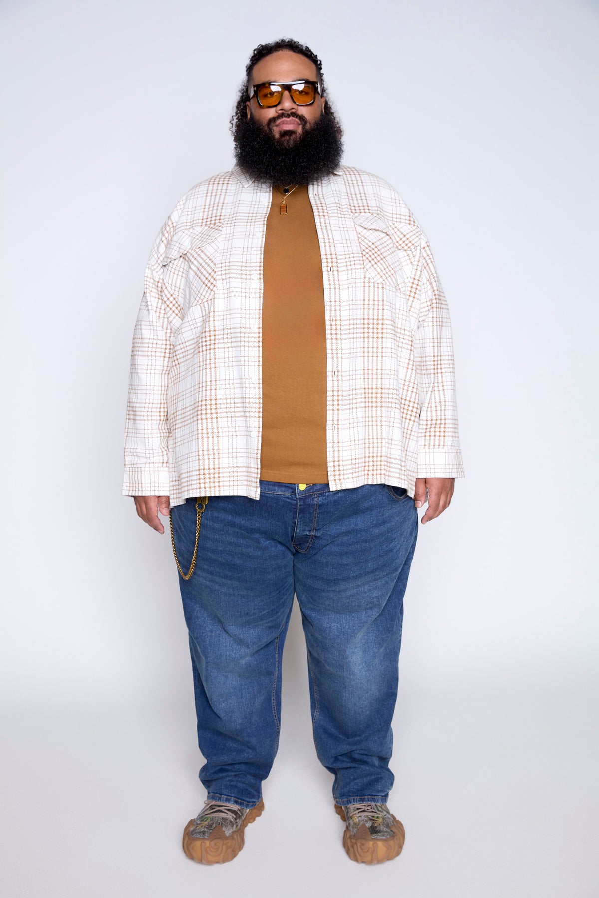 Twill Plaid Overshirt