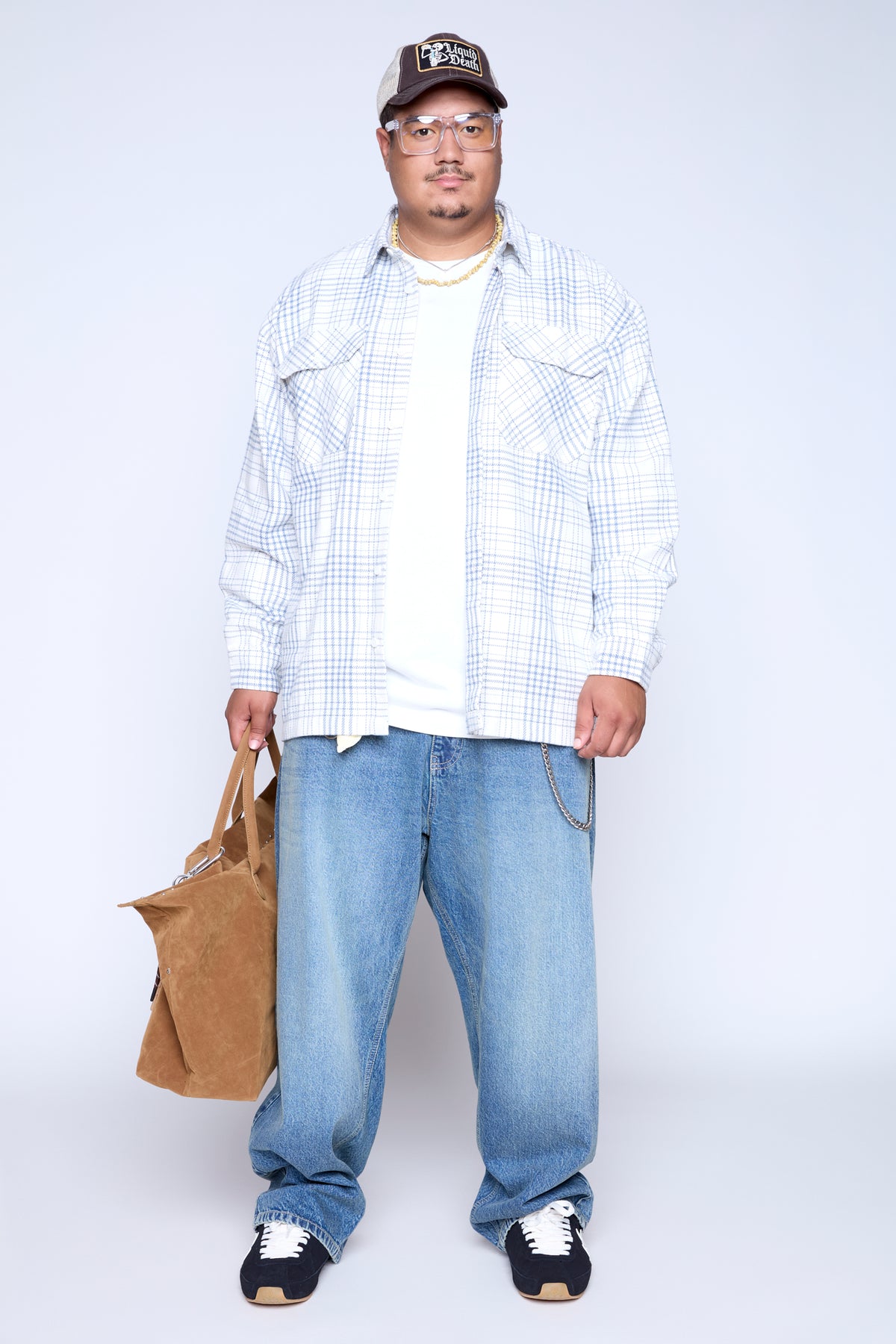 Twill Plaid Overshirt