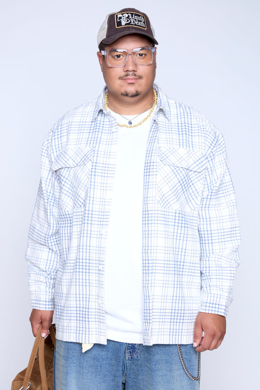 Twill Plaid Overshirt