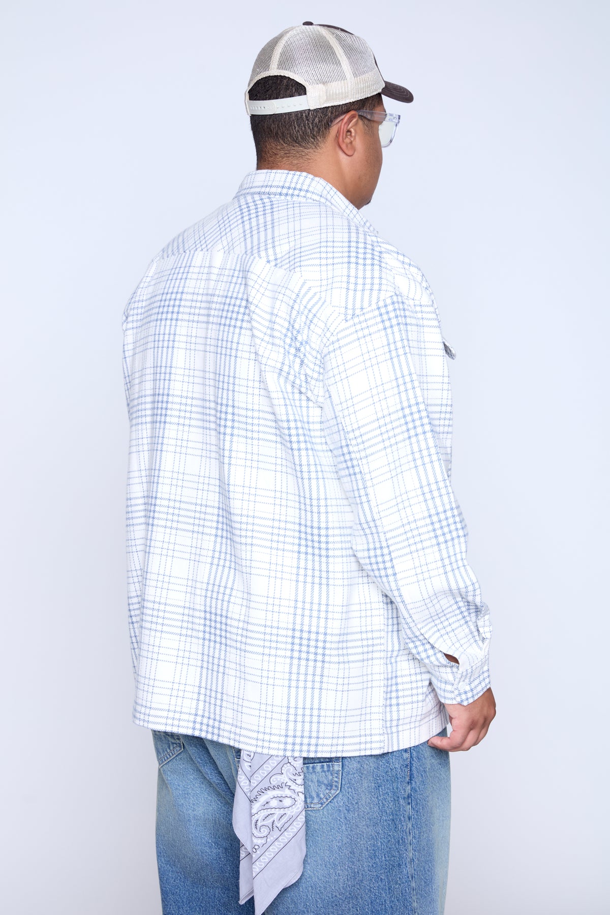 Twill Plaid Overshirt