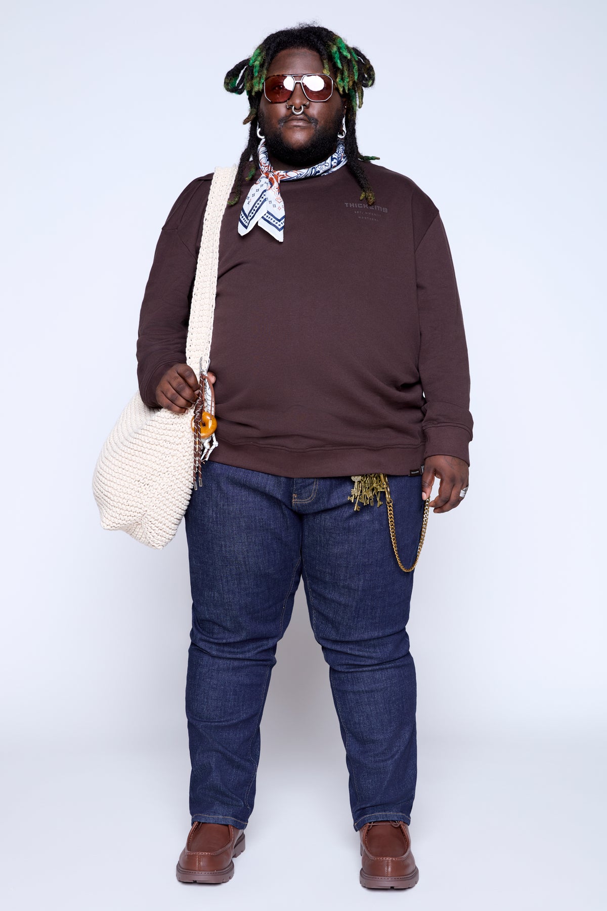 French Terry Crew Neck Sweatshirt