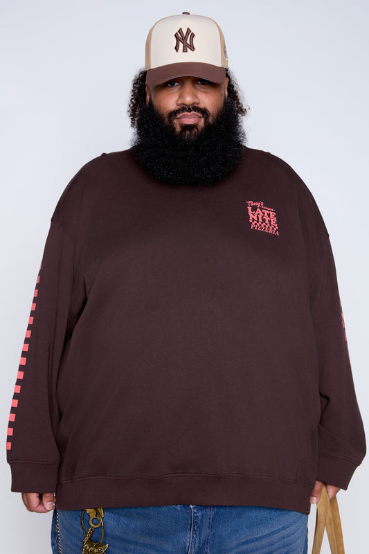 Late Nite Graphic French Terry Crewneck