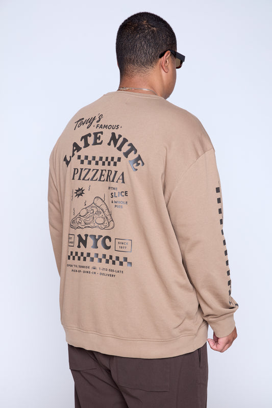 Late Nite Graphic French Terry Crewneck