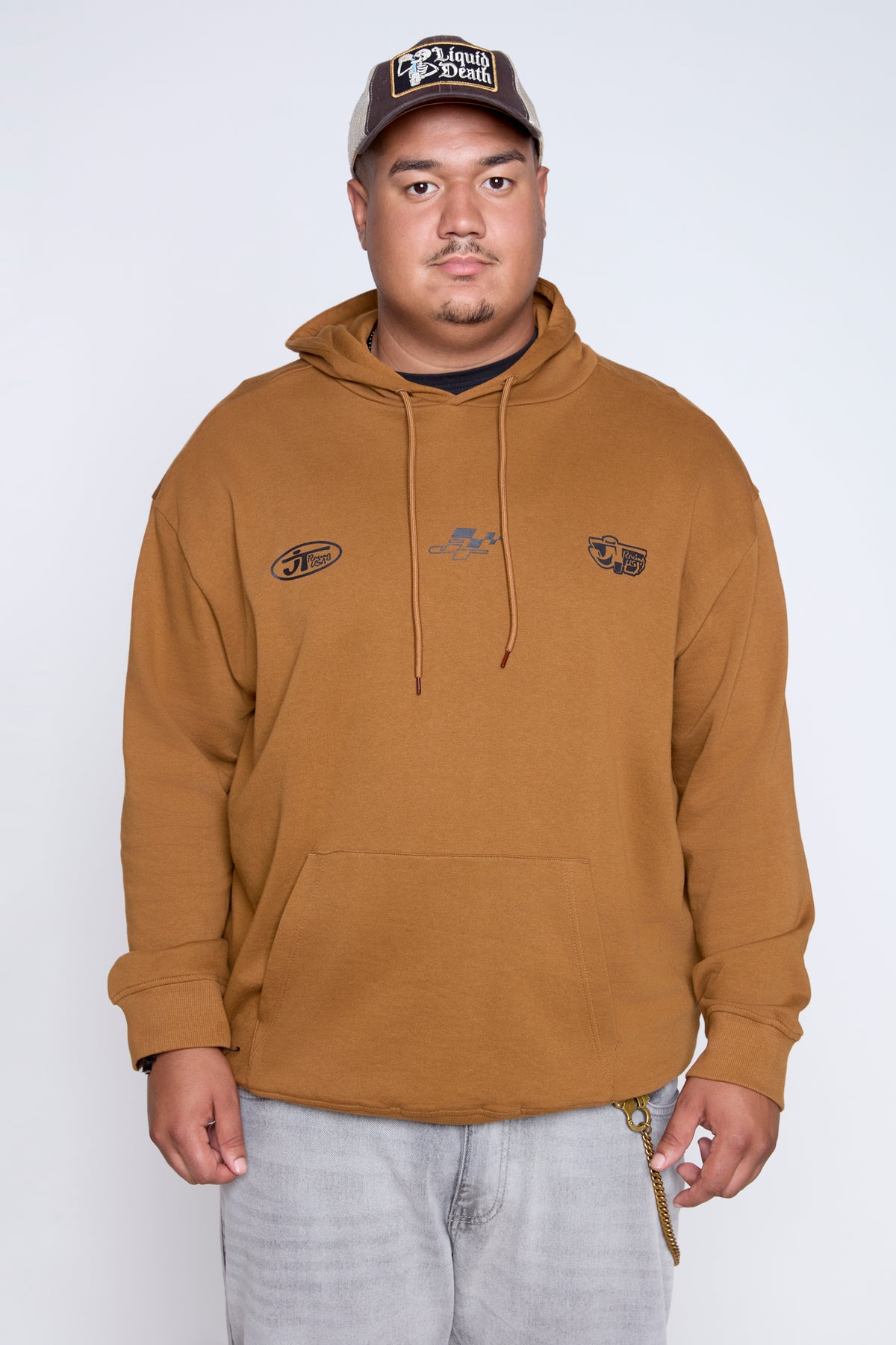 Sweat à capuche graphique Racing délavé vintage