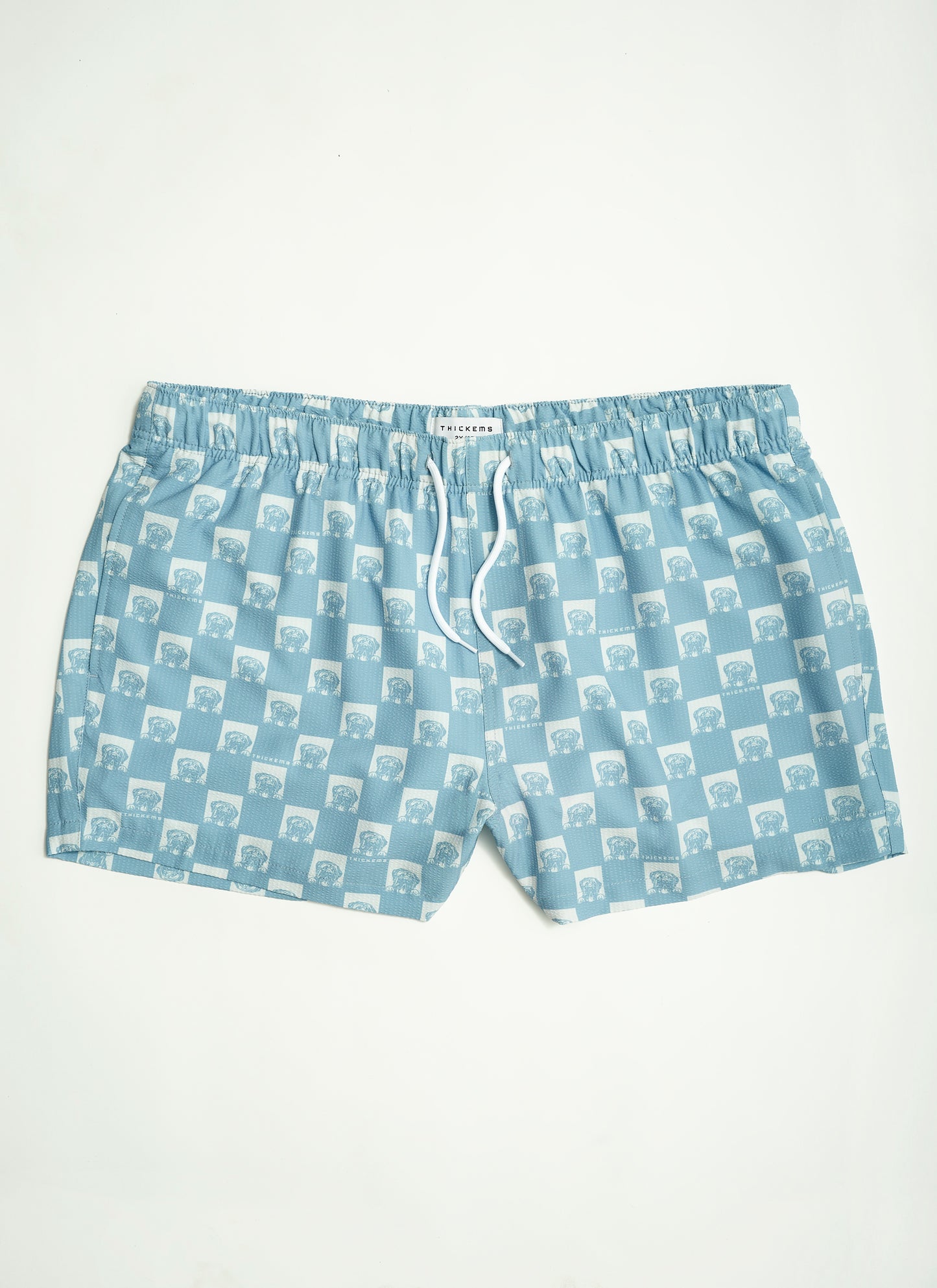 Men’s Checkered Seersucker Volley Swim Trunk