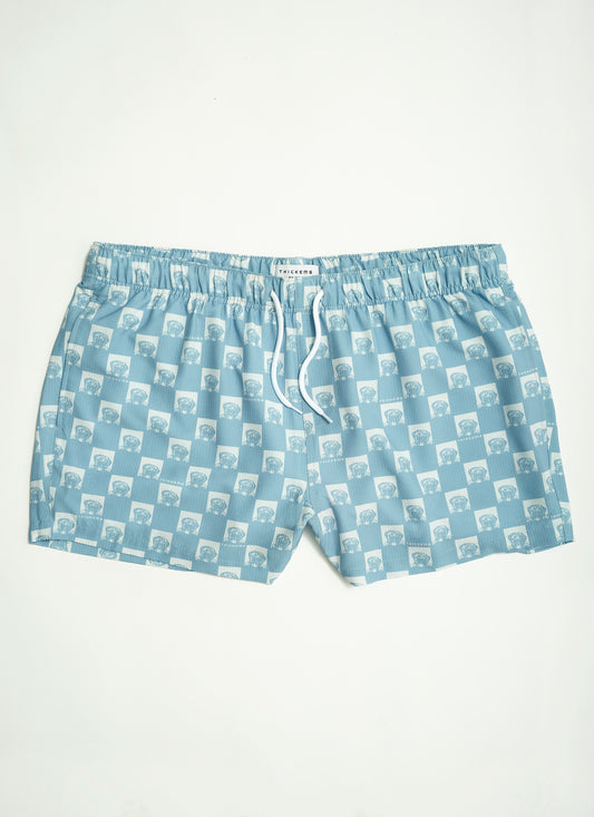 Men’s Checkered Seersucker Volley Swim Trunk