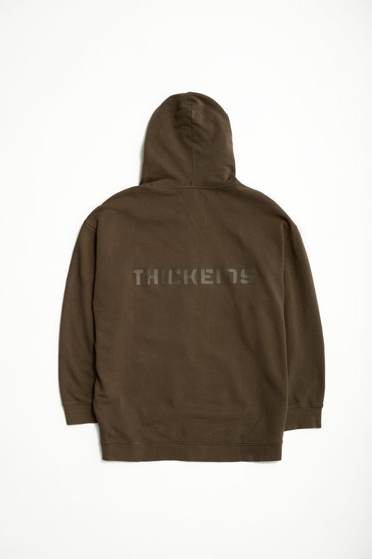 Sweat à capuche zippé en molleton délavé pour homme