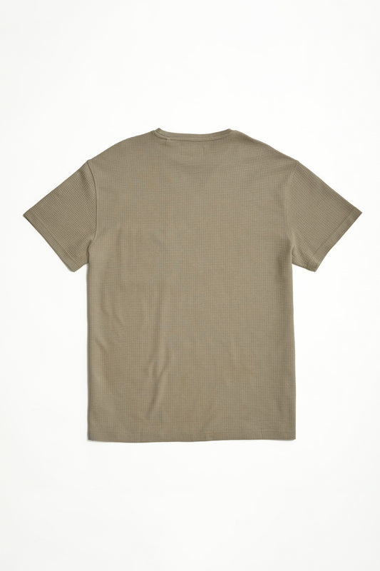 Men’s Crew Neck Textured Waffle Tee